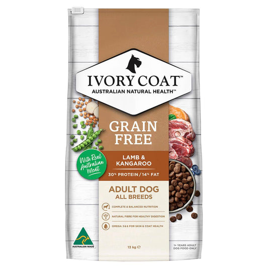 Ivory Coat Grain Free Adult Lamb & Kangaroo Dry Dog Food