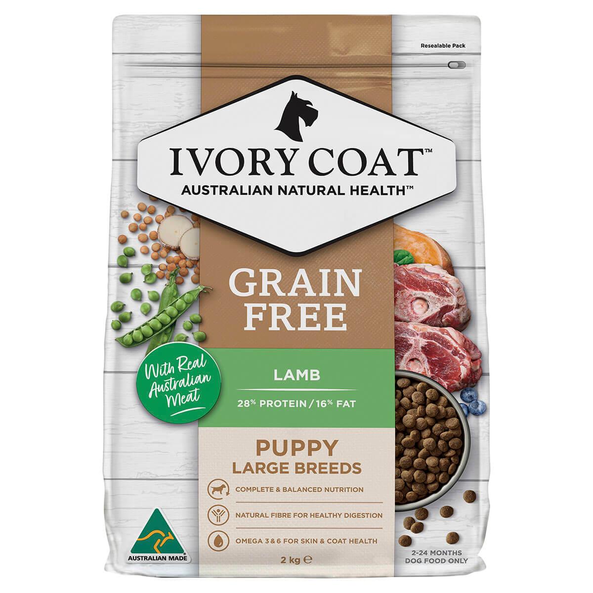 Ivory Coat Grain Free Large Breed Puppy Lamb Dry Dog Food