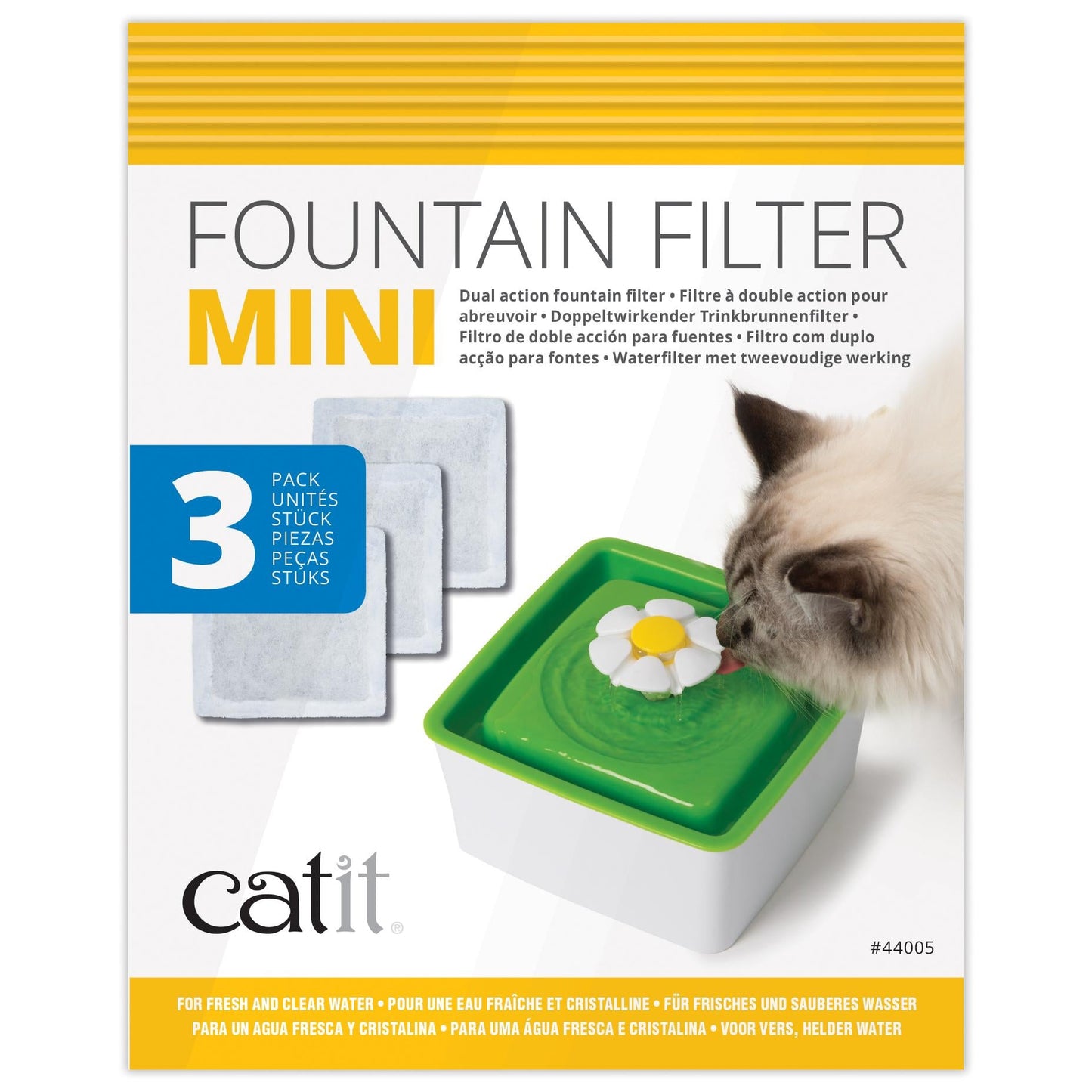 Catit Senses 2.0 Flower Water Fountain Mini Cartridge 3pk