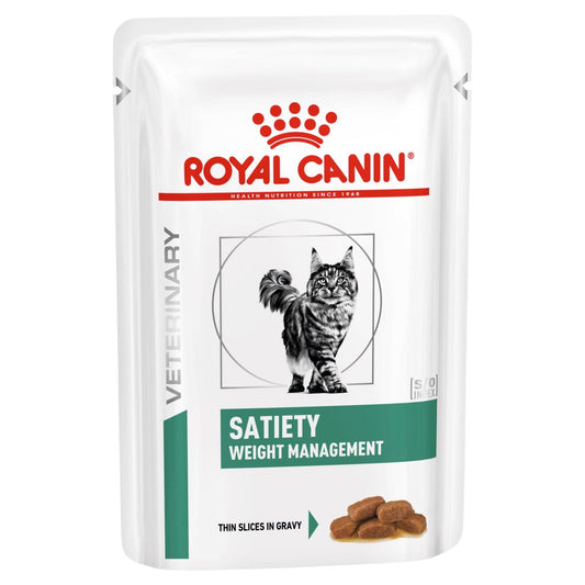 ROYAL CANIN VETERINARY DIET Satiety Adult Wet Cat Food Pouches 85G