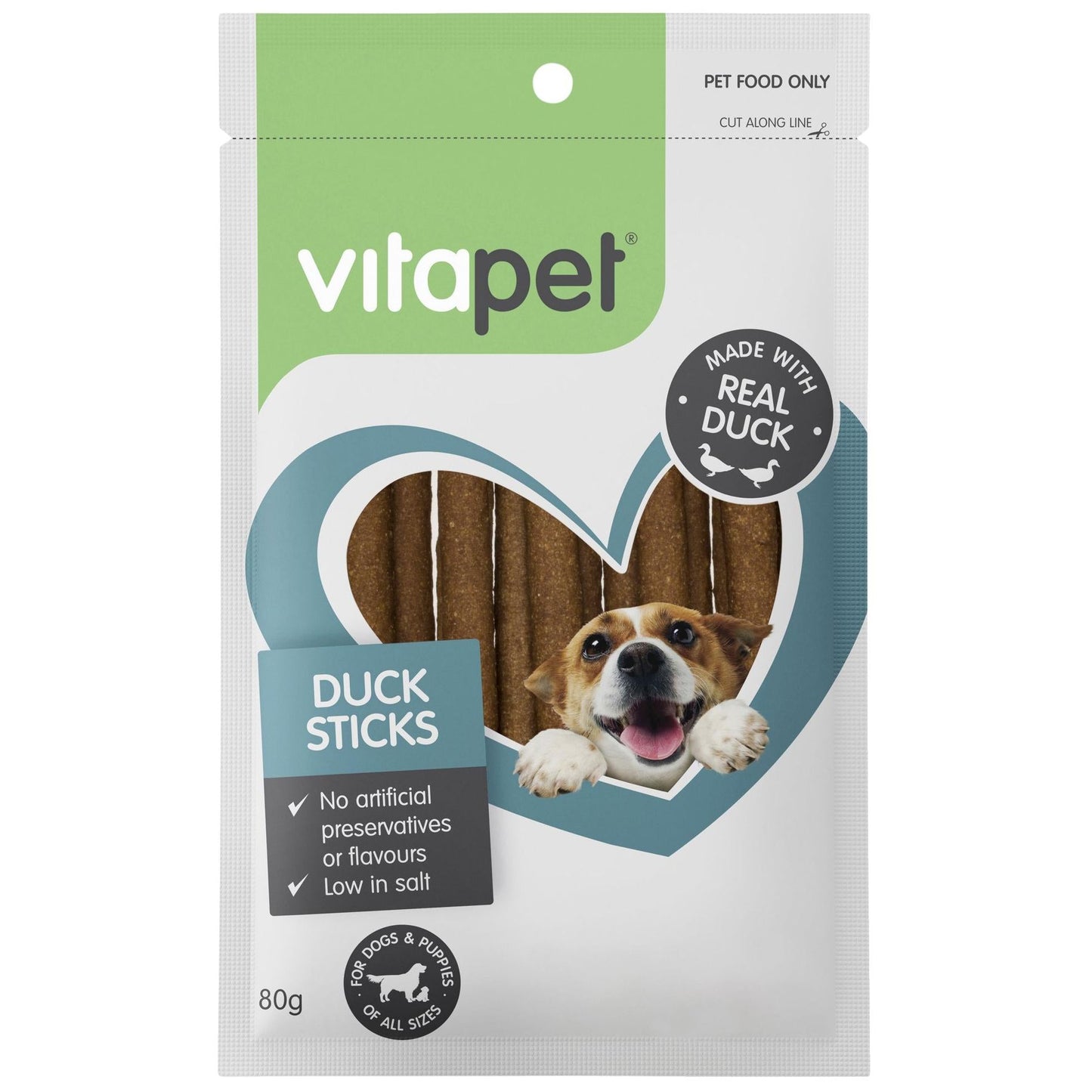 Vitapet Duck Sticks Dog Treats 80g