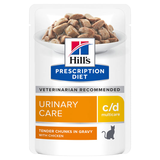 Hill's Prescription Diet C/D Multicare Chicken Pouches Wet Cat Food 85G