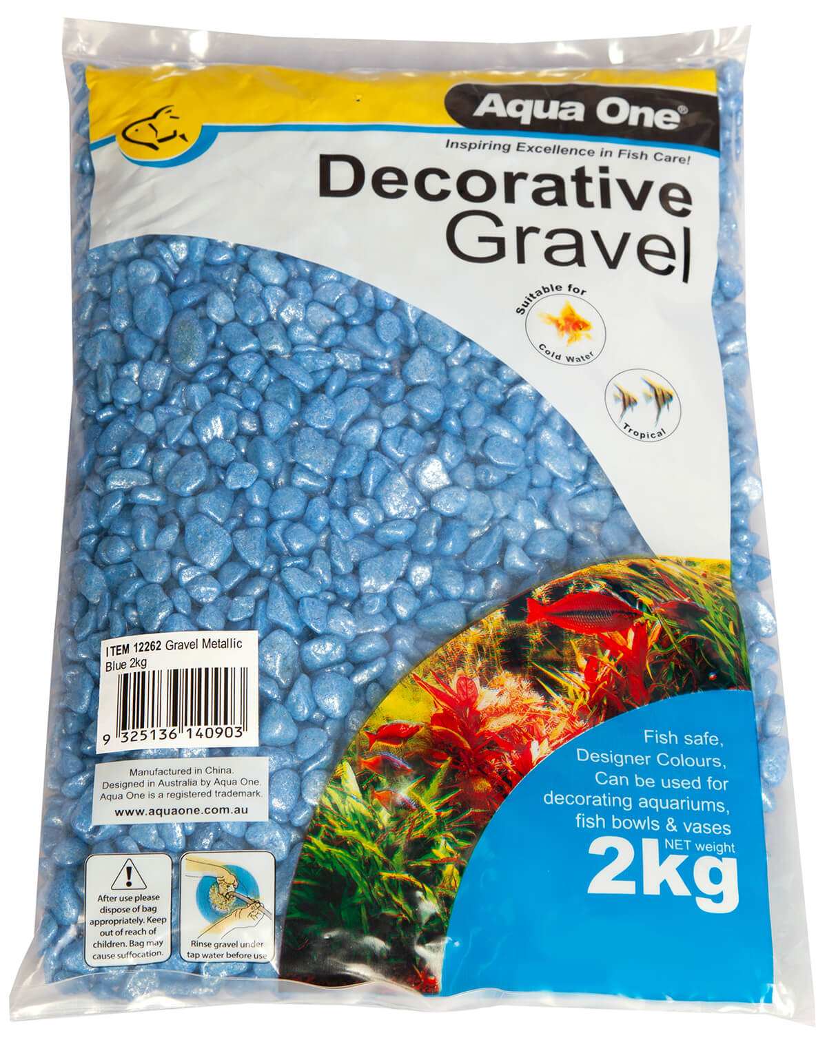 Aqua One Gravel Metallic Blue 2kg