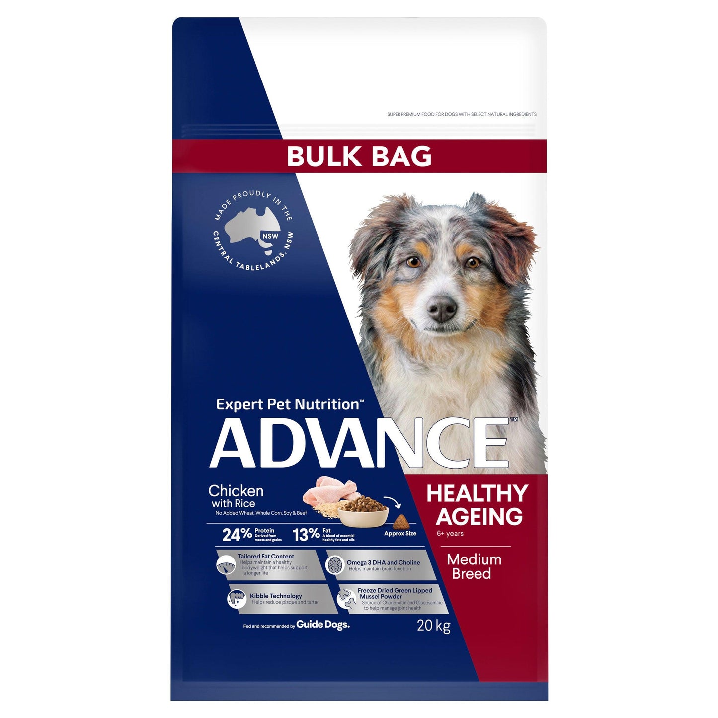 Advance Mature Medium Breed Chicken Dry Dog Food 15kg