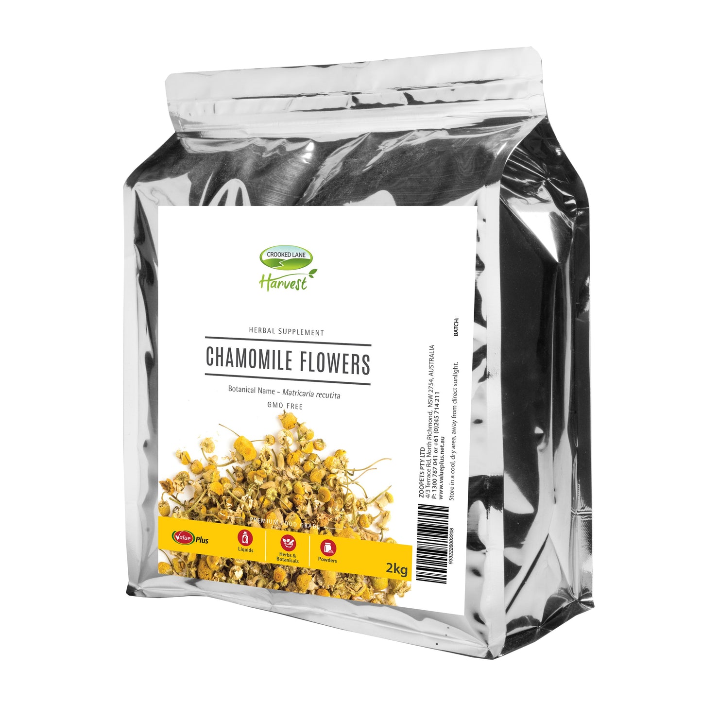 Crooked Lane Chamomile Flowers Horse & Dog Supplement