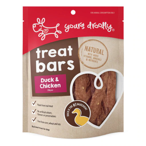 Yours Droolly Duck & Chicken Bites Dog Treats 100g