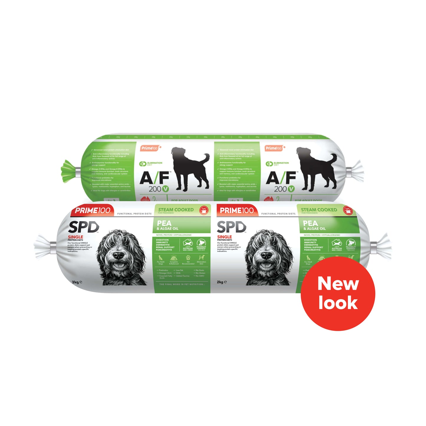 Prime100 A/F200V Pea & Algae Oil Dog Roll 2kg