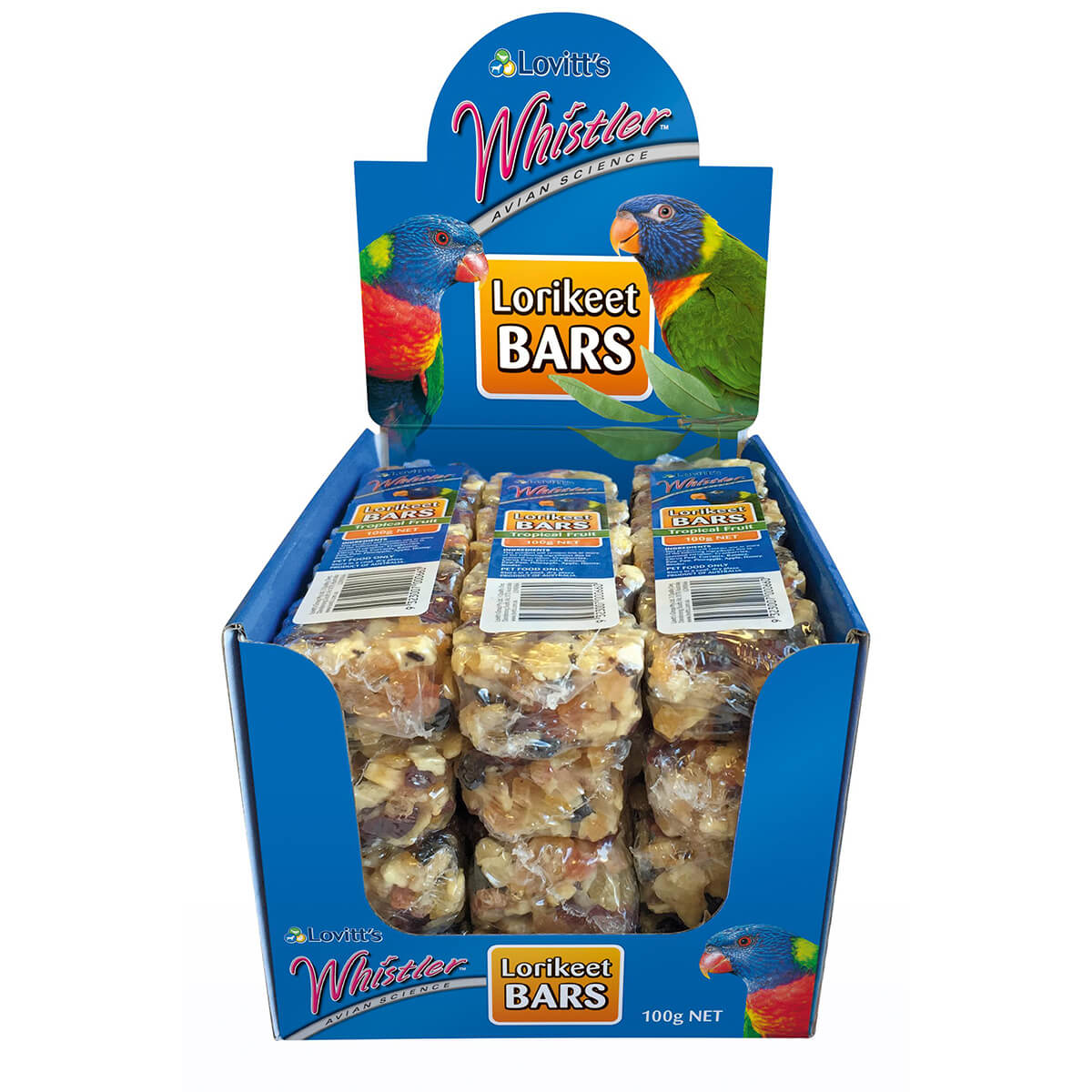 Whistler Lorikeet Bars Tropical Fruit 100g