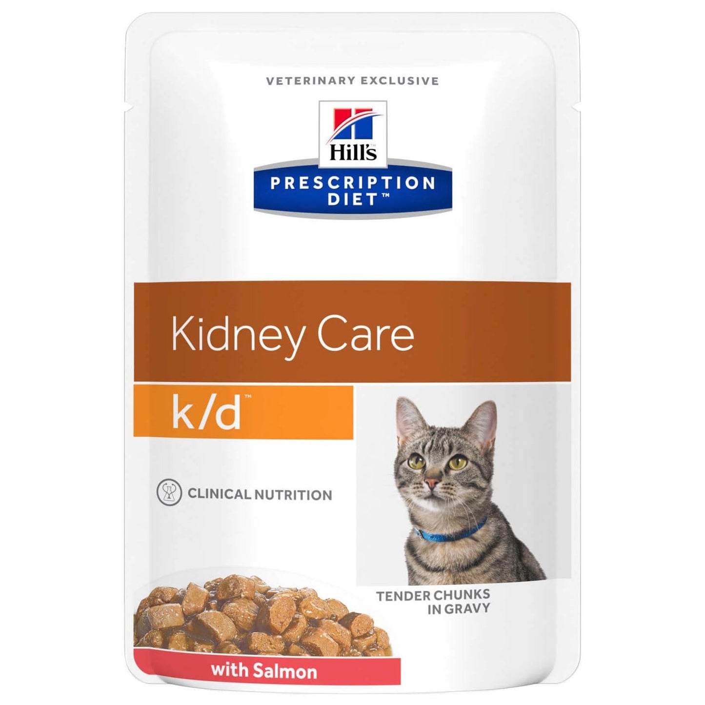 Hill's Prescription Diet K/D Kidney Care Salmon Pouches Wet Cat Food 85G