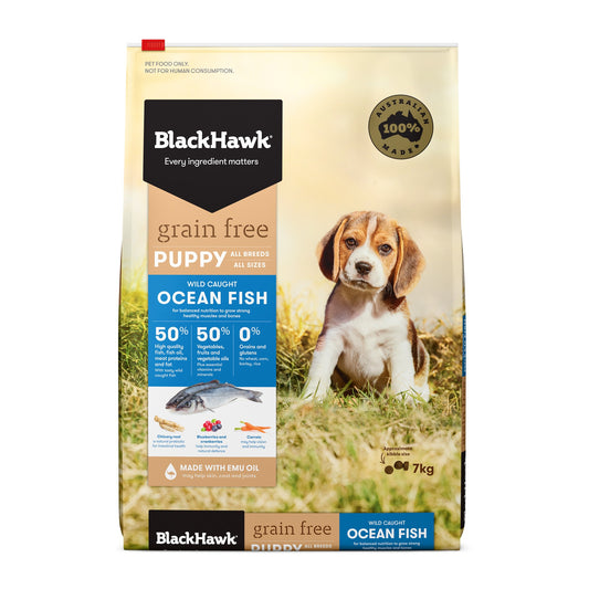 Black Hawk Grain Free Wild Caught Ocean Fish Puppy Dry Dog Food