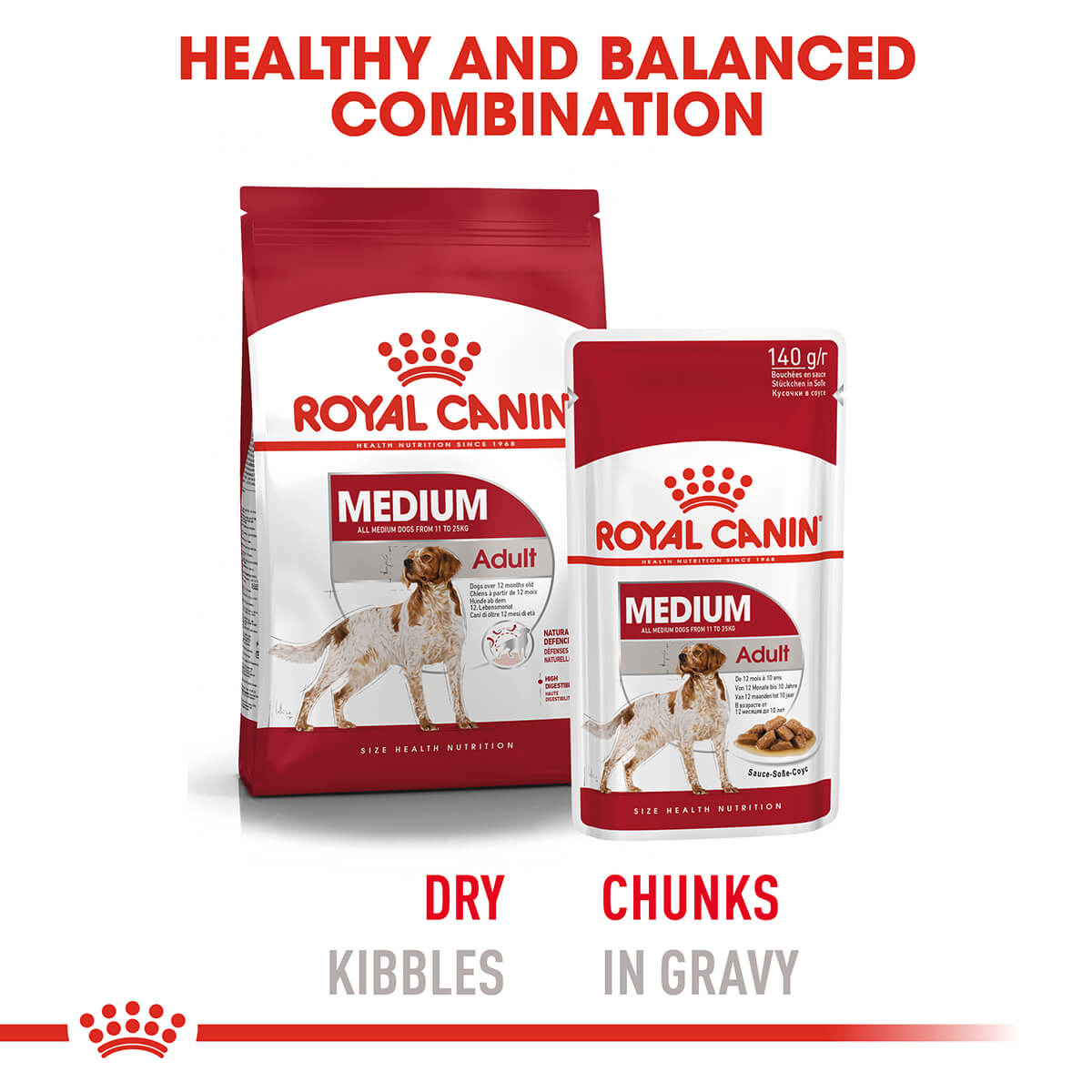 Royal Canin Medium Adult Wet Dog Food 140G