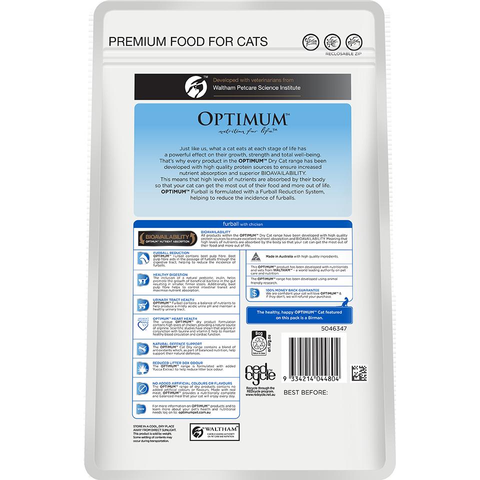 Optimum Furball Chicken Dry Cat Food