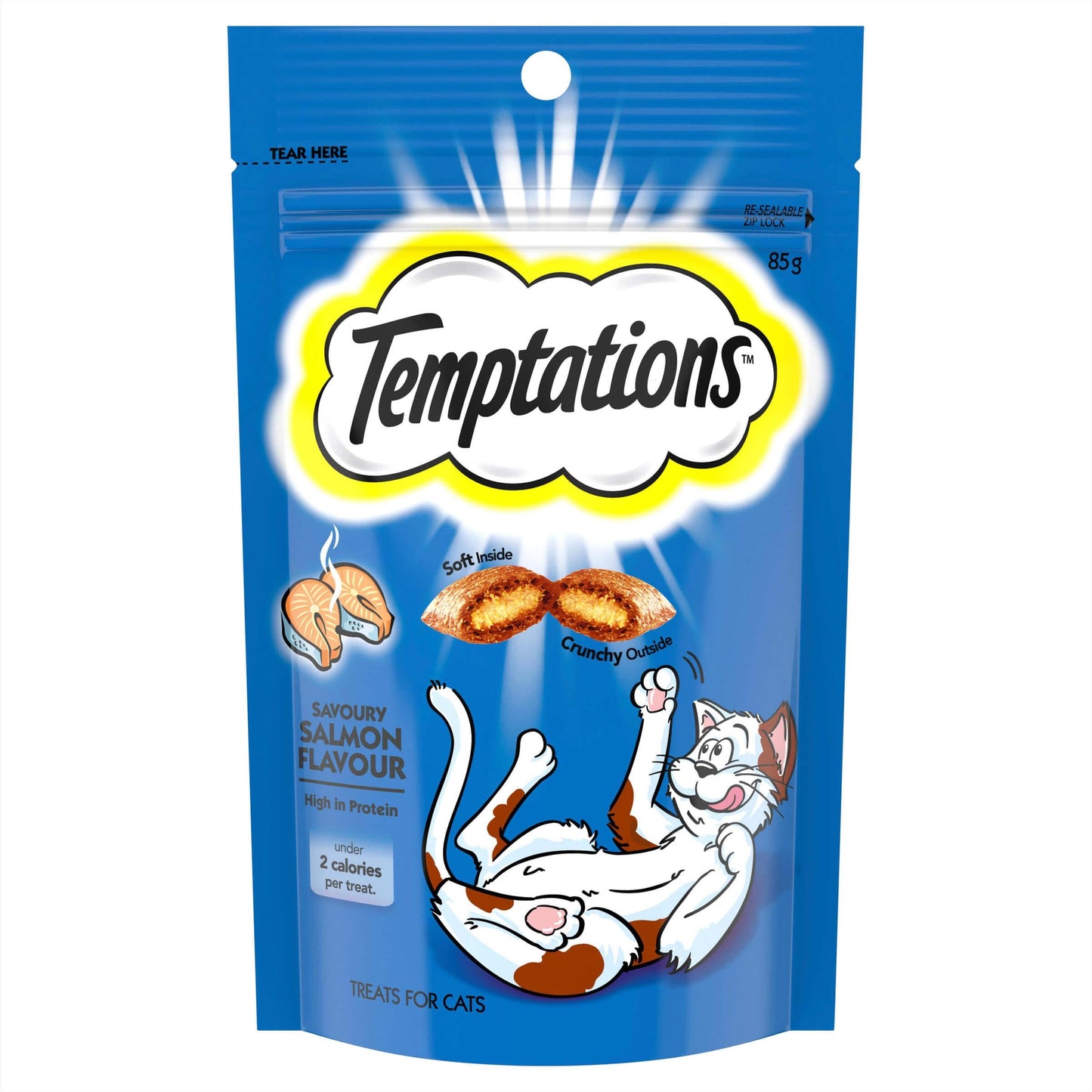 Temptations Savory Salmon Cat Treats 85g