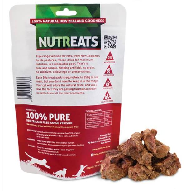 Nutreats Venison Free Range Cat Treats 50G