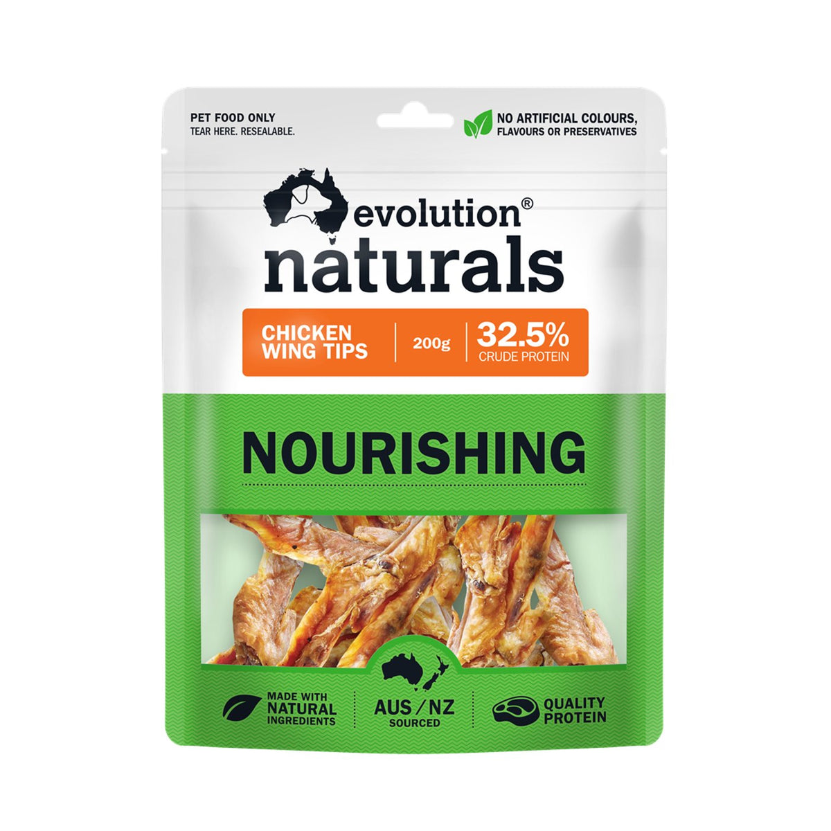 Evolution Naturals Chicken Wing Tips Dog Treats