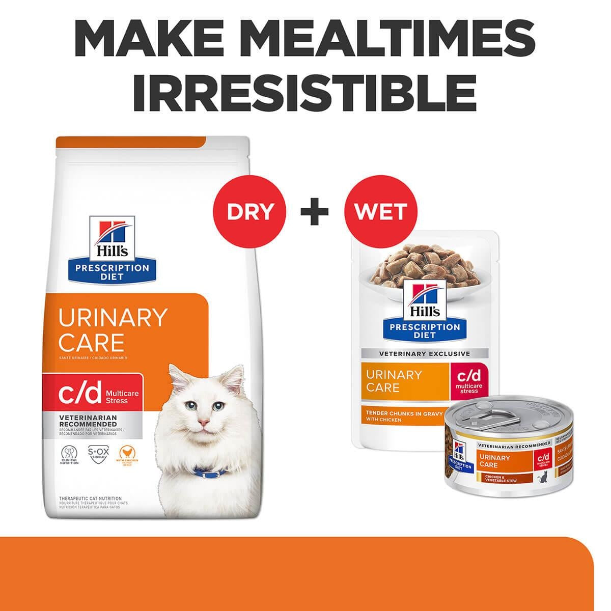 Hill's Prescription Diet C/D Stress Urinary Care Dry Cat Food