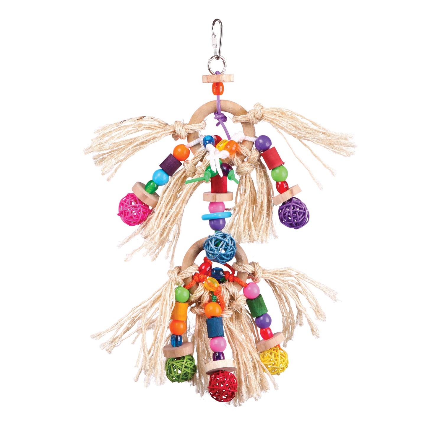 Kazoo Bird Toy with Sisal and Balls