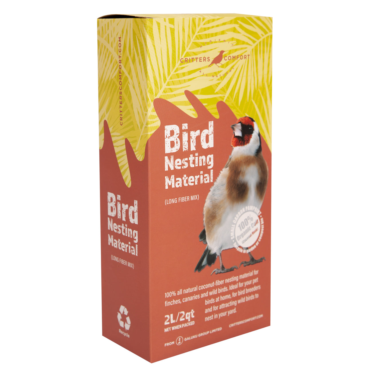 Critters Comfort Bird Nesting Material 2L