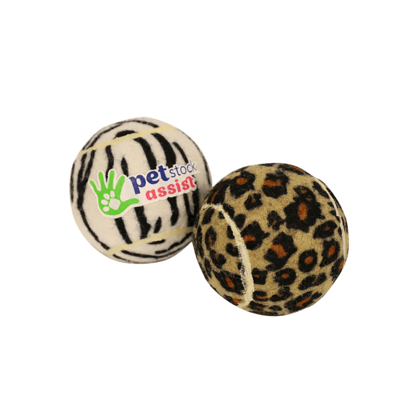 Petstock Foundation Tennis Ball Zebra Print Medium