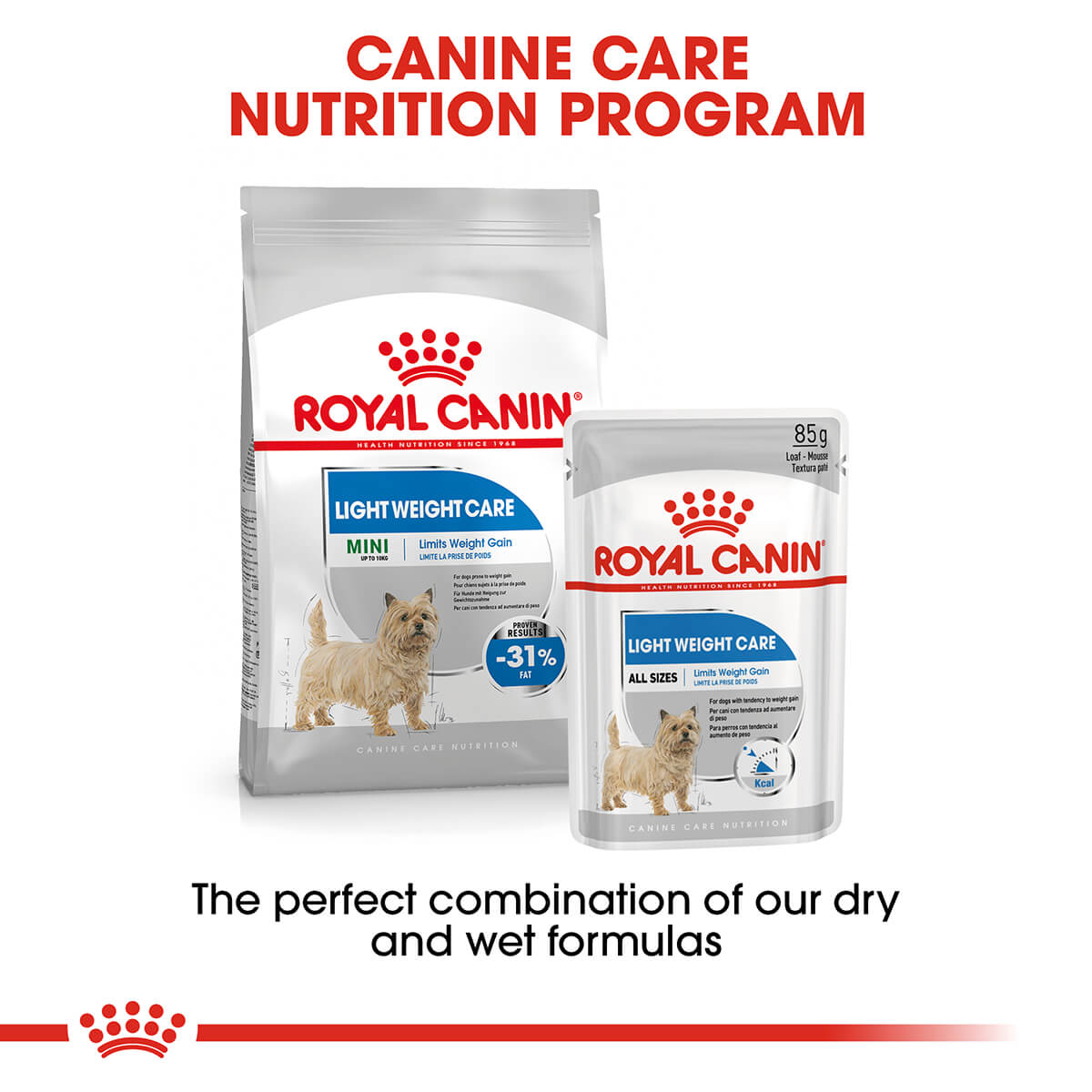 Royal Canin Mini Light Weight Care Adult Dry Dog Food 3kg