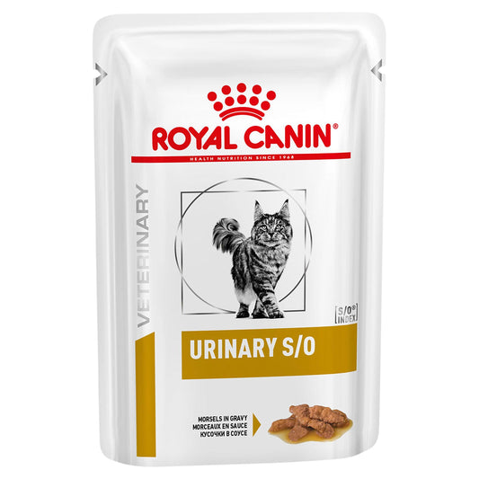 ROYAL CANIN VETERINARY DIET Urinary S/O Adult Wet Cat Food Pouches 85G