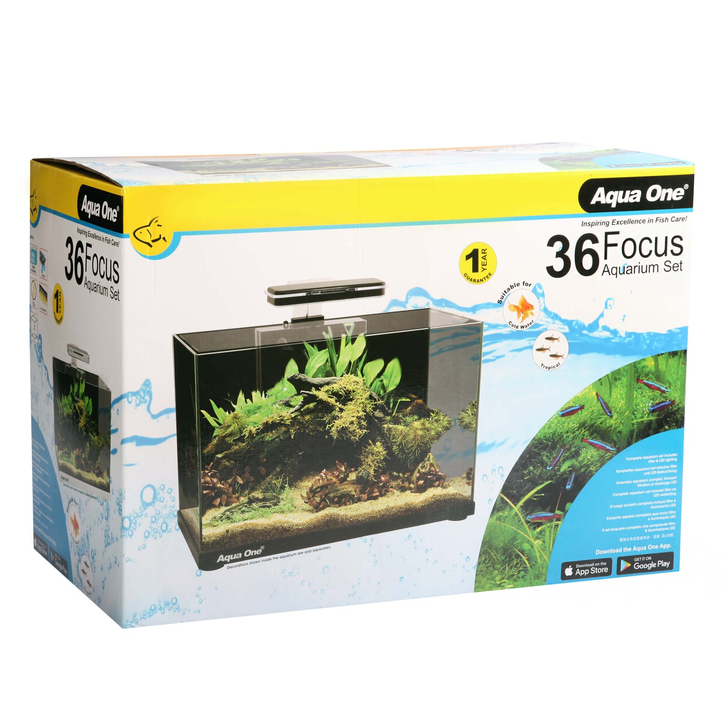 Aqua One Focus 36L Glass Aquarium