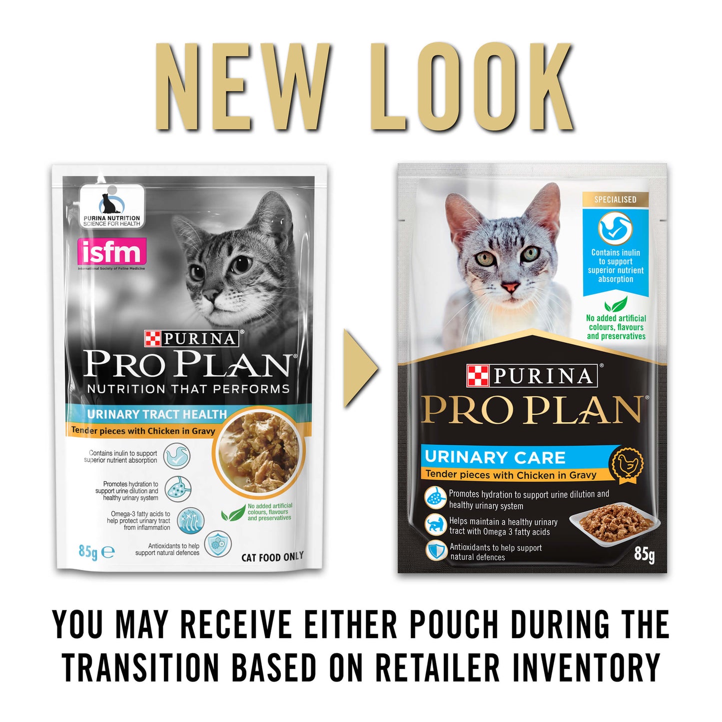 Pro Plan Urinary Tract Health Adult Chicken Gravy Pouch Wet Cat Food 85G