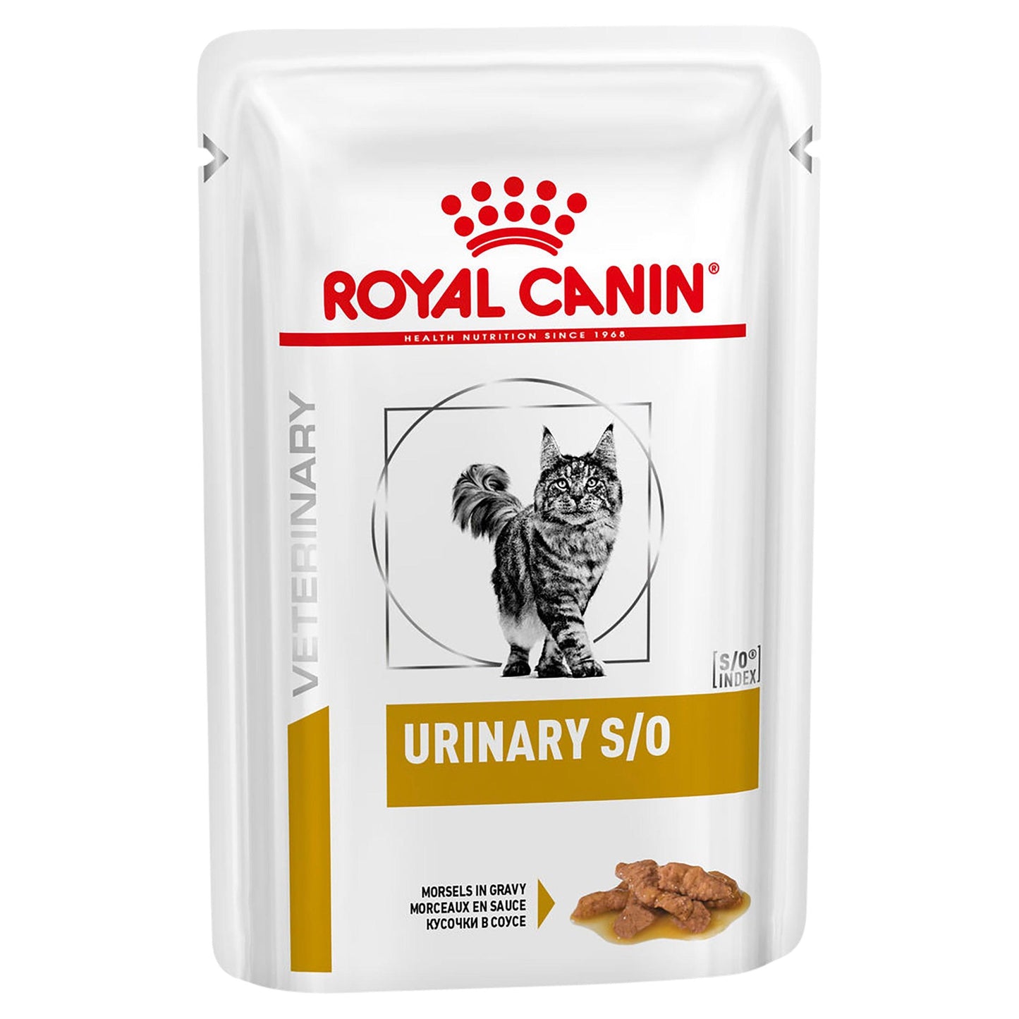 ROYAL CANIN VETERINARY DIET Urinary S/O Moderate Calorie Adult Wet Cat Food Pouches 85G