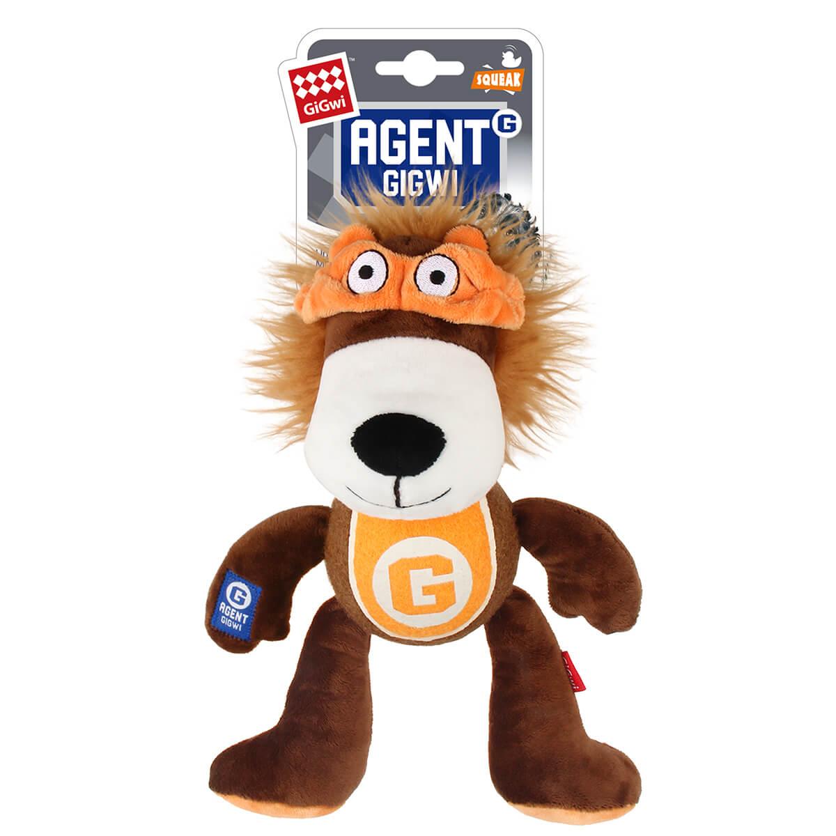 GiGwi Agent Gigwi Lion Plush And Tennis Ball With Squeaker