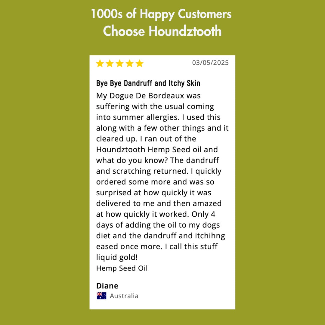 HoundzTooth 100% Hemp Seed Oil 250ml