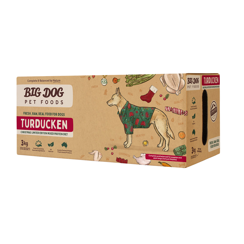 Big Dog Turducken Raw Food for Dogs 3kg