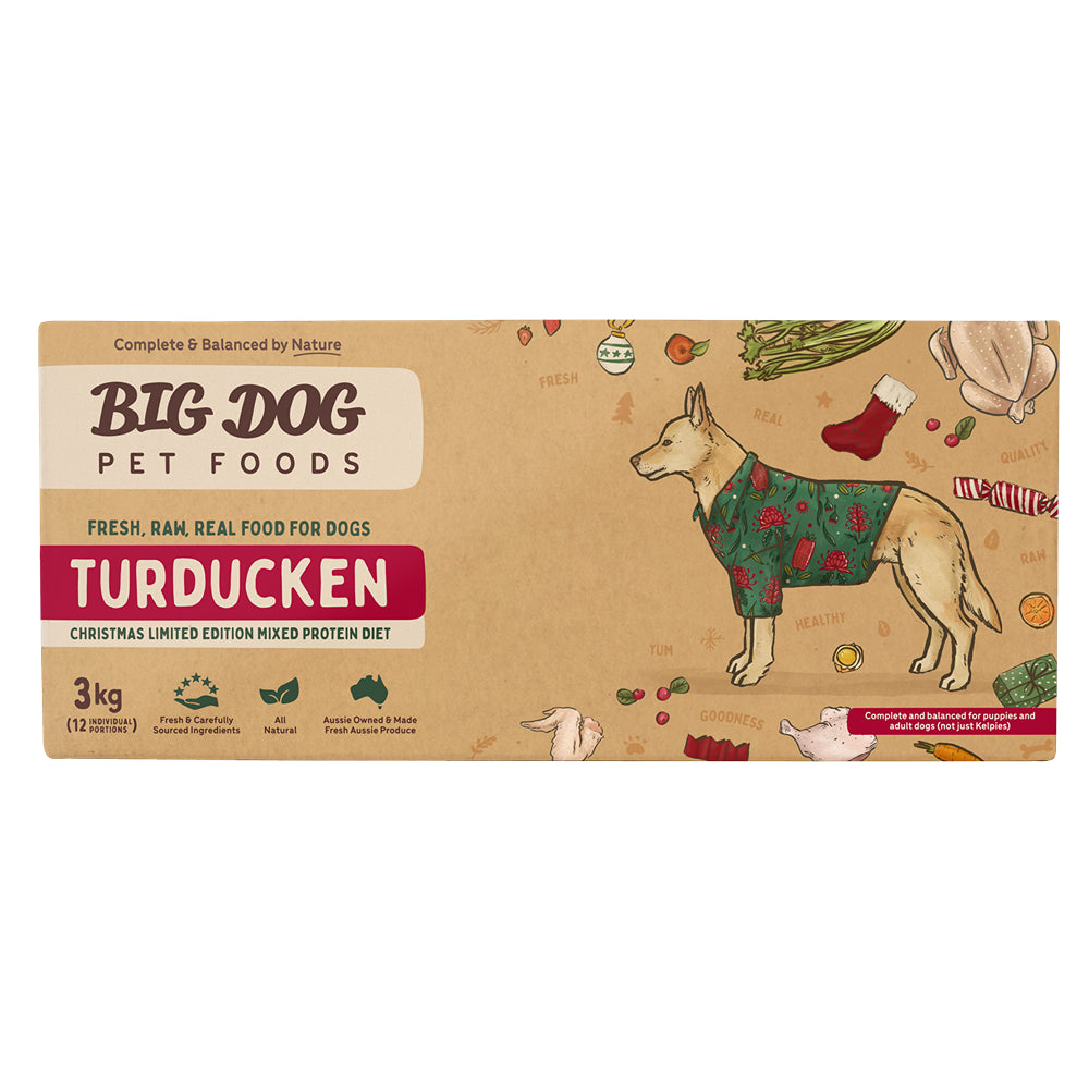 Big Dog Turducken Raw Food for Dogs 3kg