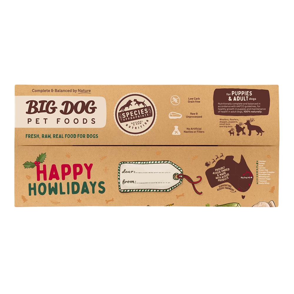 Big Dog Turducken Raw Food for Dogs 3kg