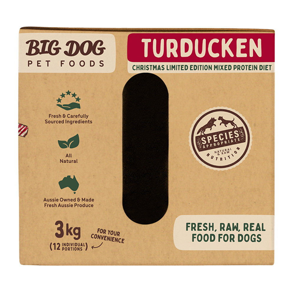 Big Dog Turducken Raw Food for Dogs 3kg