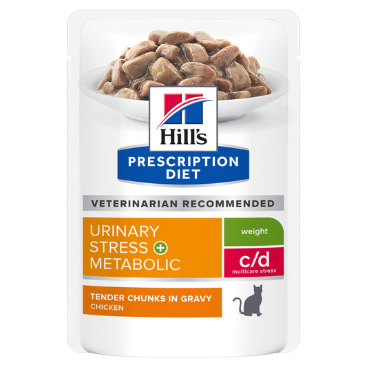 Hill's Prescription Diet Metabolic & Urinary Stress Pouches Wet Cat Food 85G