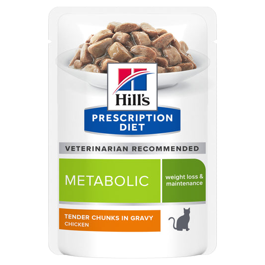 Hill's Prescription Diet Metabolic Weight Management Pouches Wet Cat Food