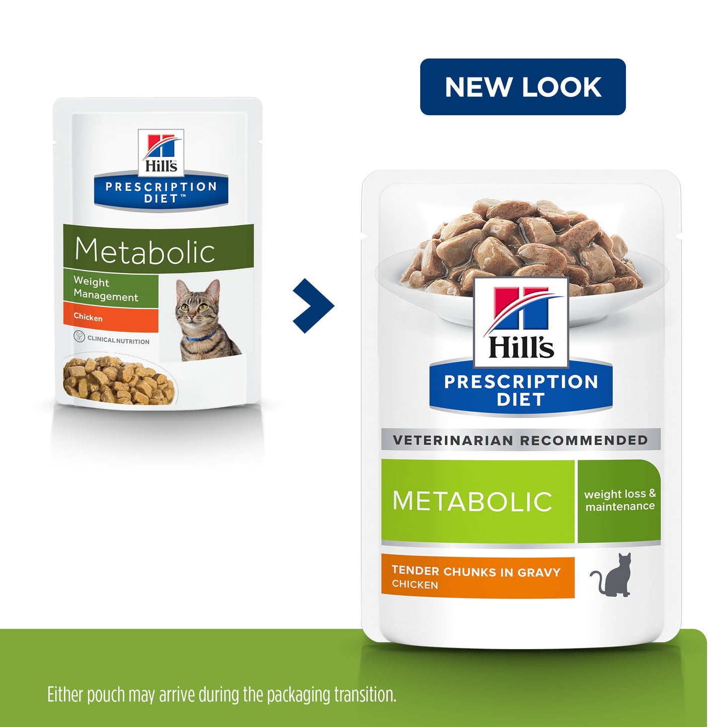 Hill's Prescription Diet Metabolic Weight Management Pouches Wet Cat Food