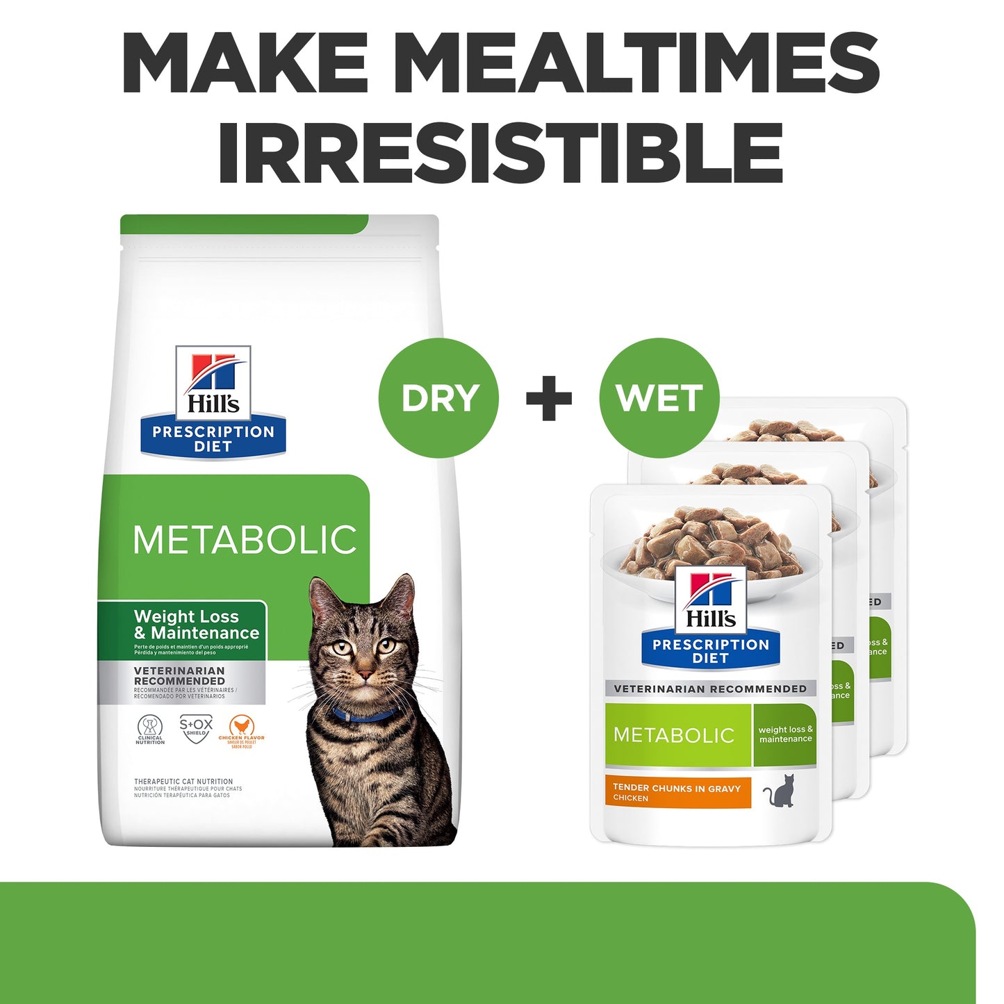 Hill's Prescription Diet Metabolic Weight Management Chicken Wet Cat Food