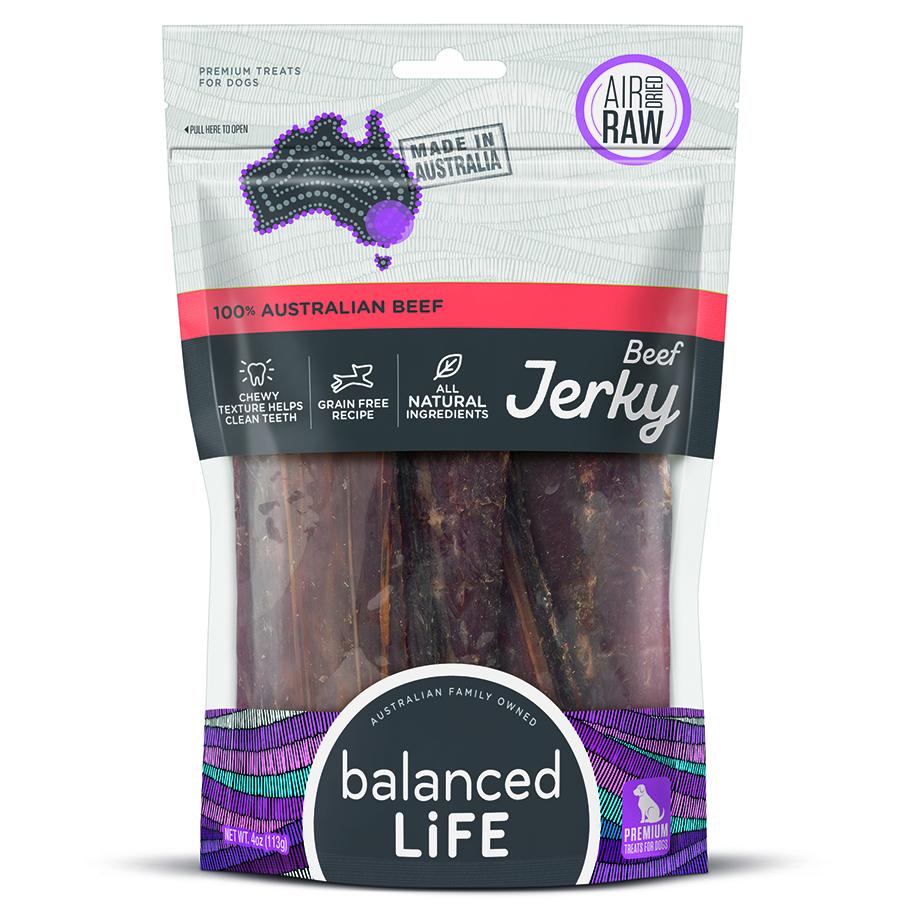 Balanced Life Beef Jerky Straps Dog Treats 113g