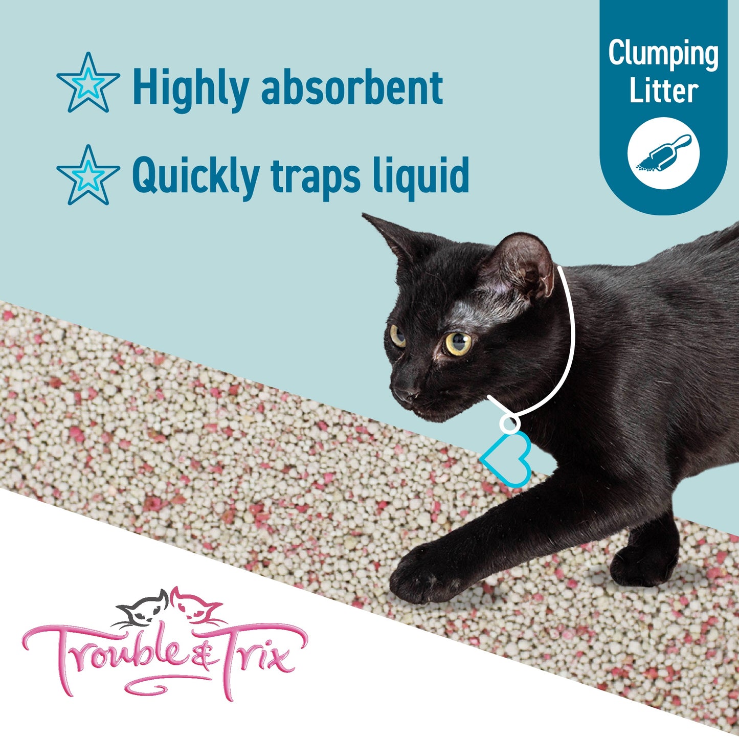 Trouble N Trix Clumping Lightweight Plus Baking Soda Cat Litter