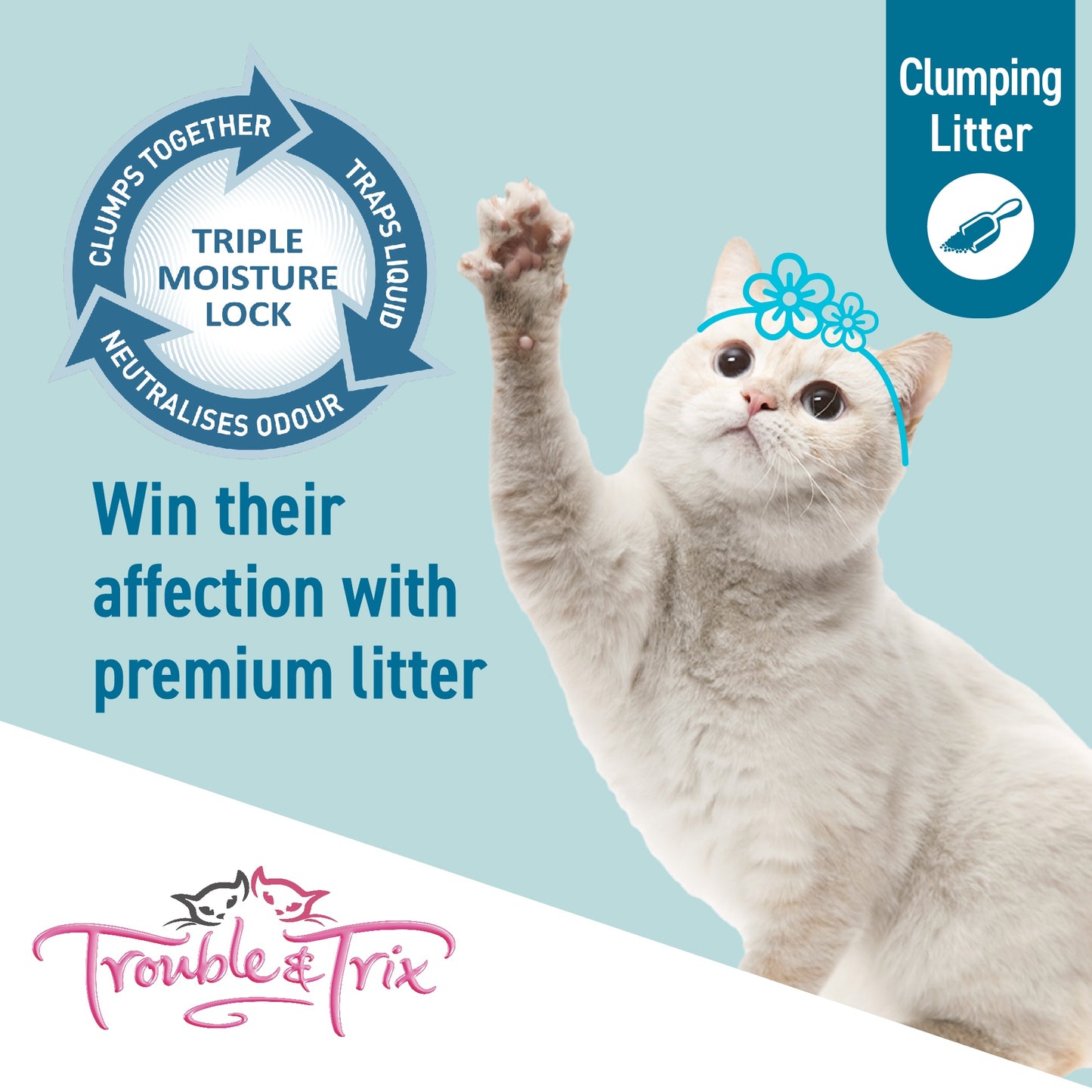 Trouble N Trix Clumping Lightweight Plus Baking Soda Cat Litter