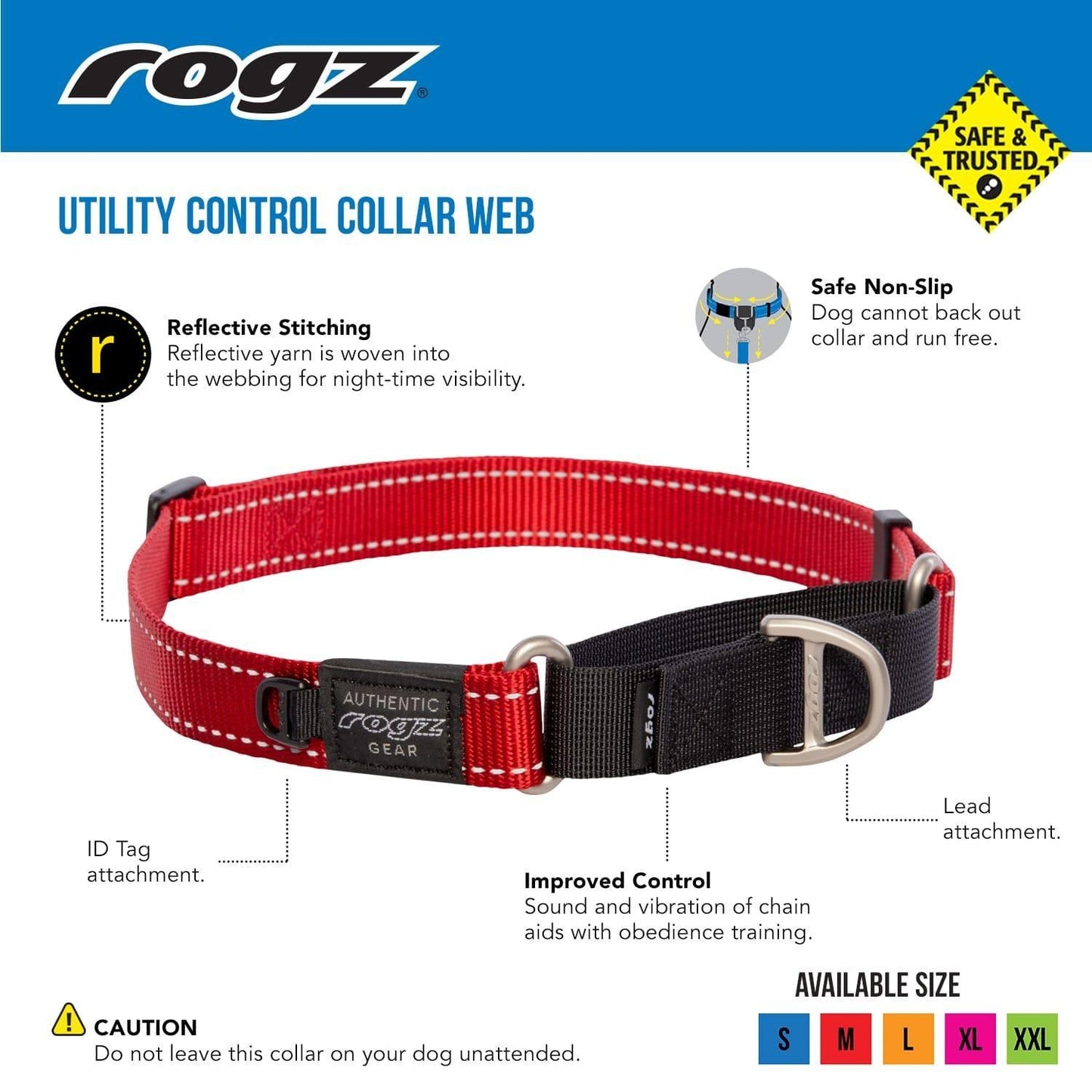 Rogz Control Web Dog Collar