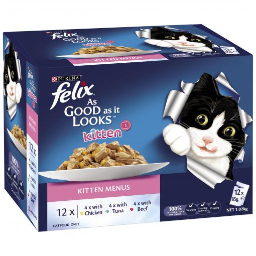 Felix Kitten Wet Cat Food 12x85g