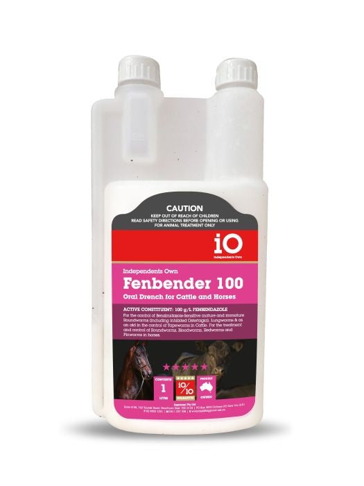 iO Fenbender Oral Worm Drench Horse & Livestock Treatment