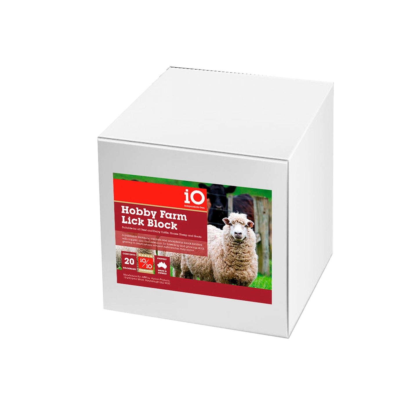 iO Hobby Farm Mineral Block Horse & Livestock Supplement