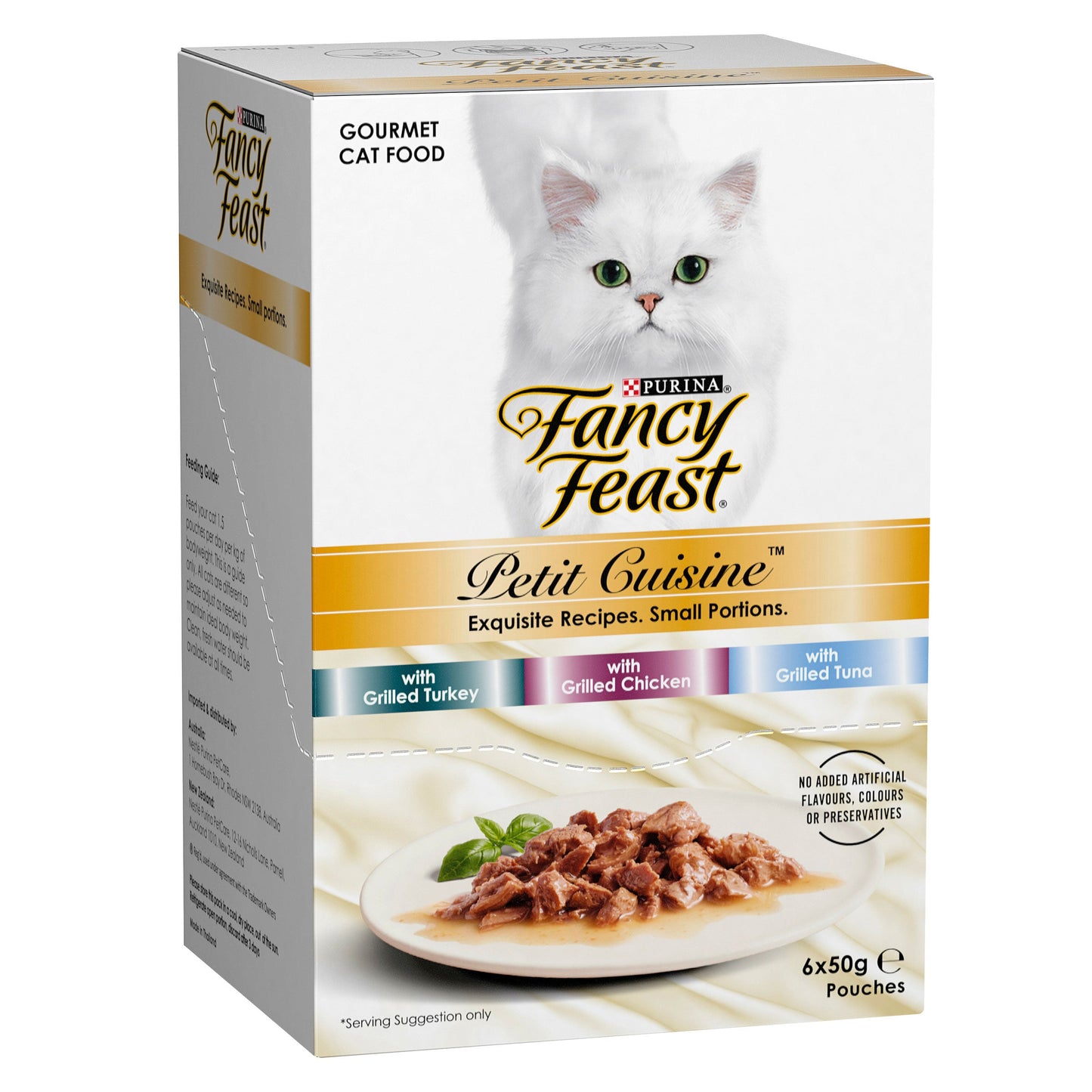 Fancy Feast Adult Petit Cuisine Turkey And Chicken And Tuna Grilled Wet Cat Food 6 X 50g