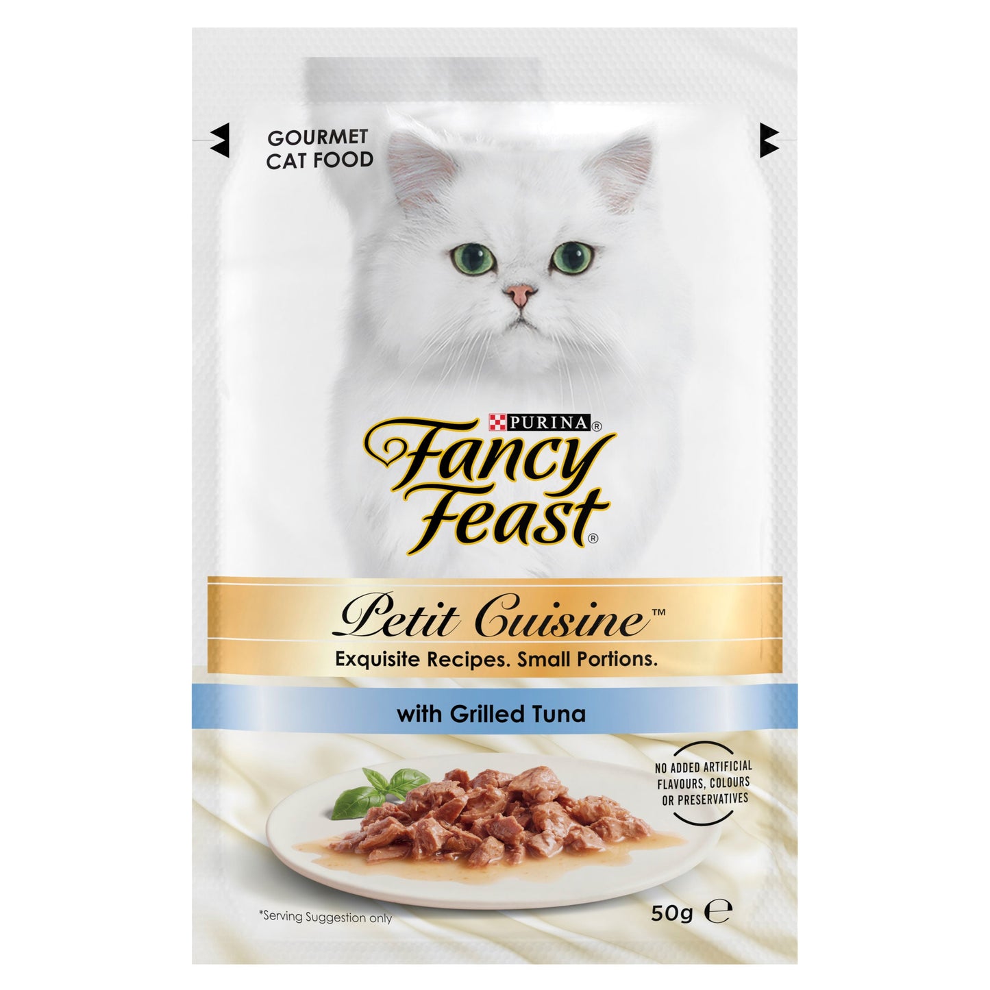 Fancy Feast Adult Petit Cuisine Turkey And Chicken And Tuna Grilled Wet Cat Food 6 X 50g