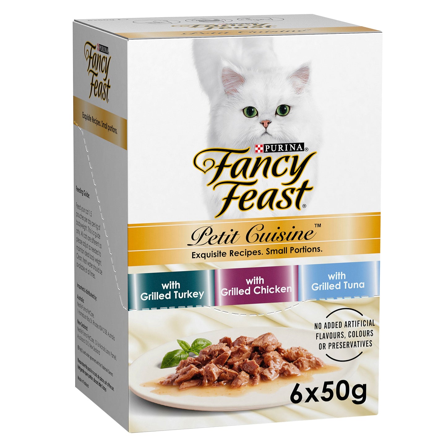 Fancy Feast Adult Petit Cuisine Turkey And Chicken And Tuna Grilled Wet Cat Food 6 X 50g