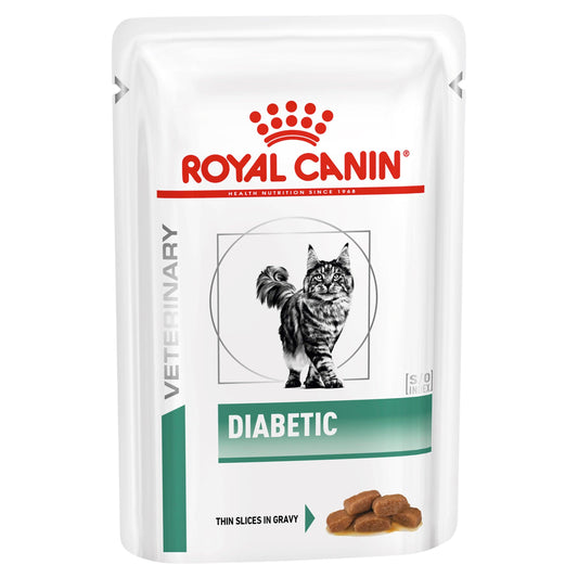 ROYAL CANIN VETERINARY DIET Diabetic Adult Wet Cat Food Pouches 85G