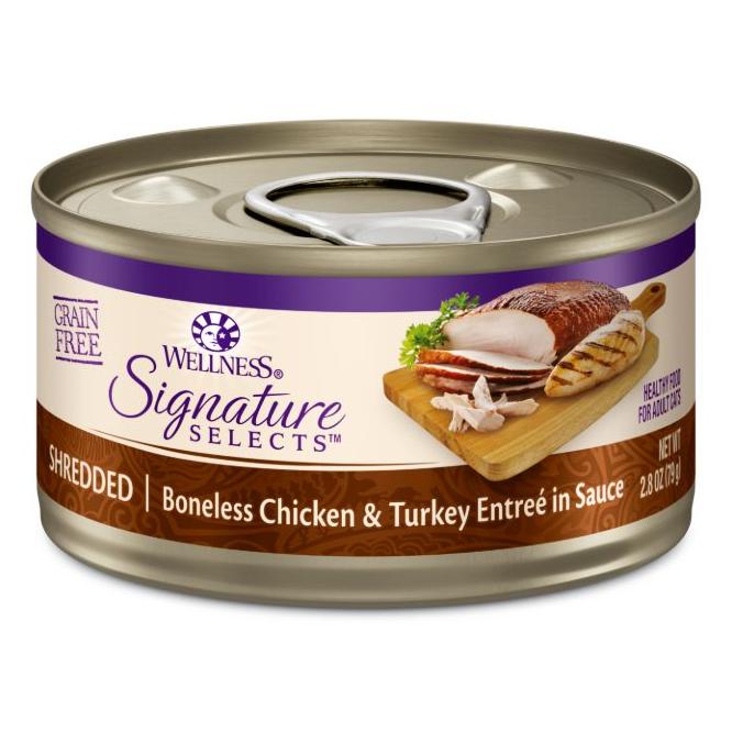 Wellness Core Signature Selects Shredded Chicken & Turkey Entrée in Sauce Wet Cat Food 79G